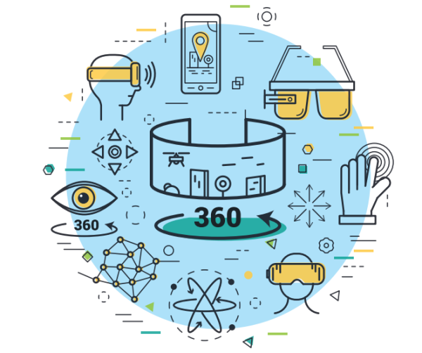 Виртуальная реальность иллюстрация