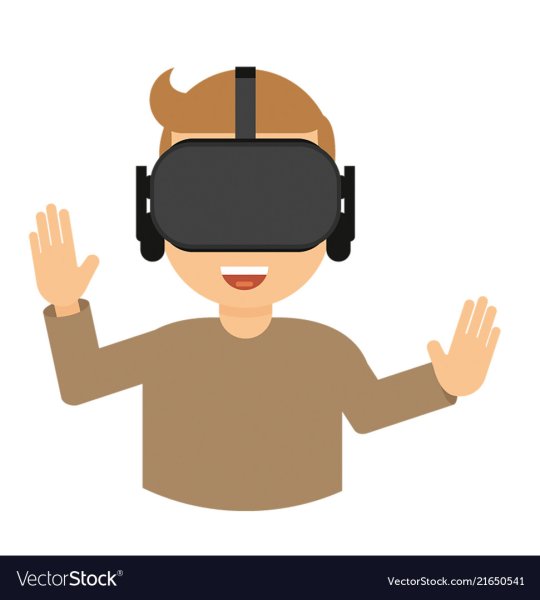 Значок иконка виртуальная реальность на белом фоне