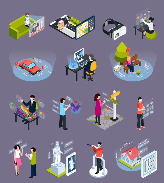 Виртуальная реальность иллюстрация