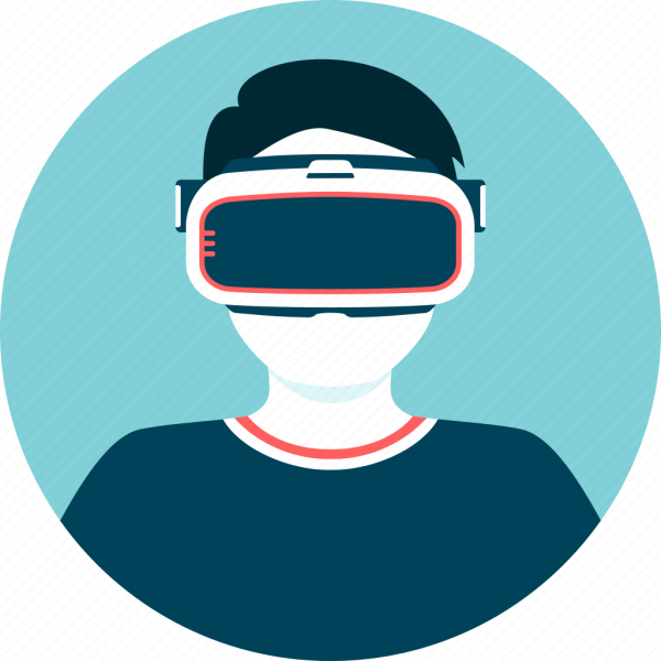 VR шлем вектор