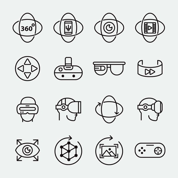 Шлем виртуальной реальности вектор