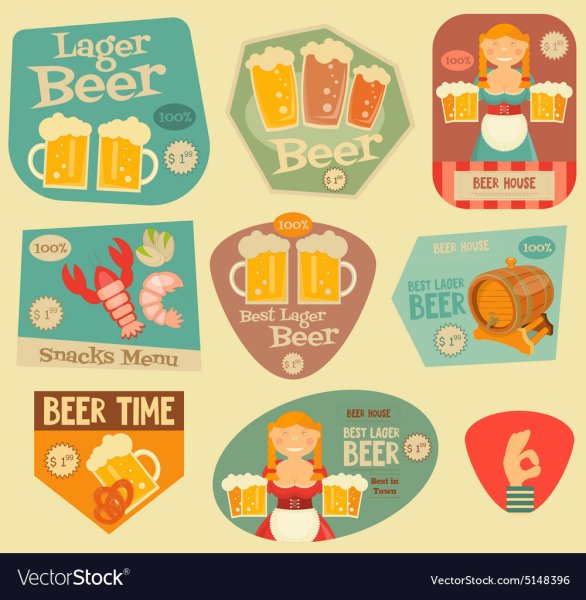 Пивные наклейки для магазина
