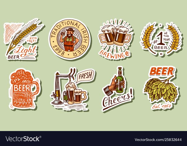 Кружка пива стикер