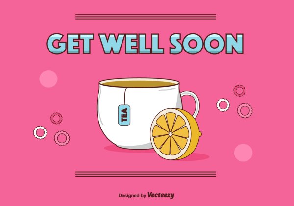 Get well soon открытка