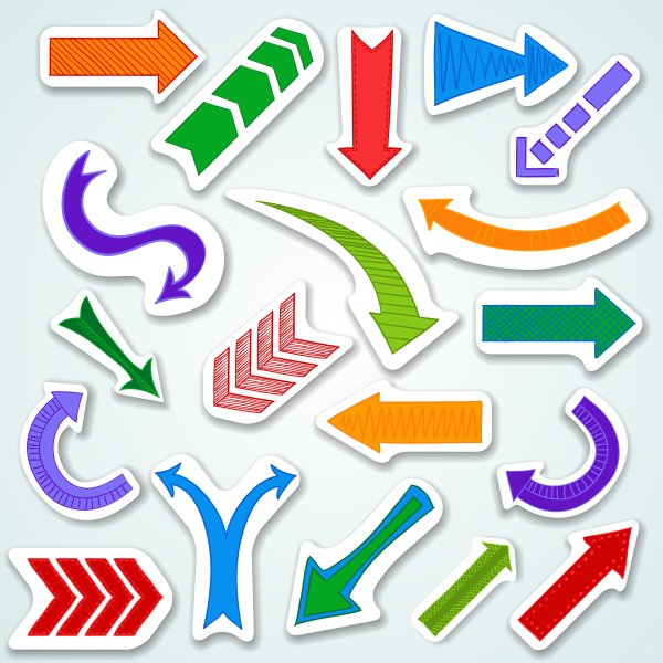 Наклейки со стрелками