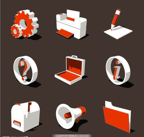 Набор иконок бизнес