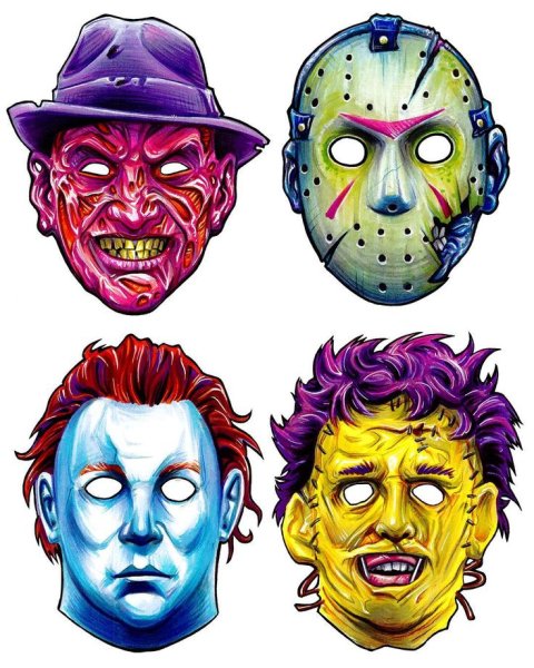 Страшные наклейки