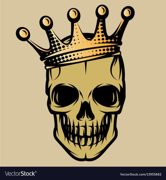 Наклейка Gold Skull