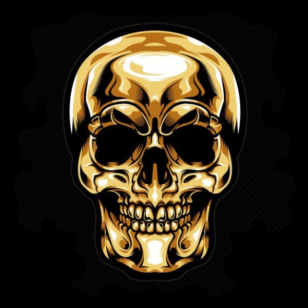 Череп с золотом
