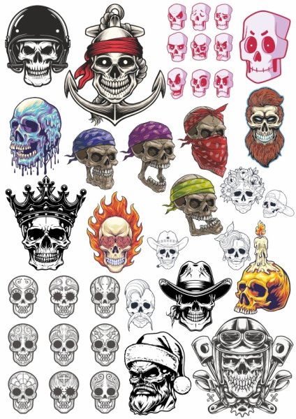 Череп в лавровом венке