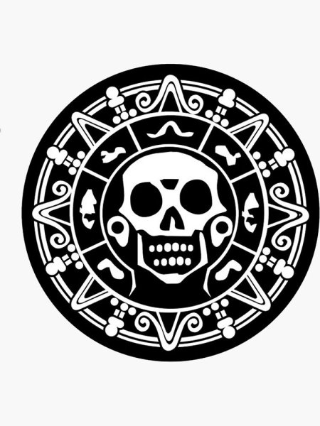 Наклейка Хонда с черепом