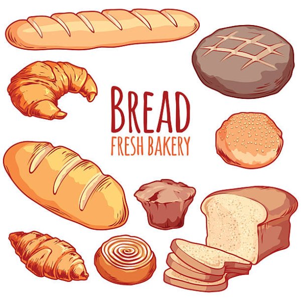 Круассан булочка вектор