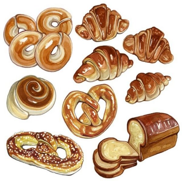 Булочка мультяшная