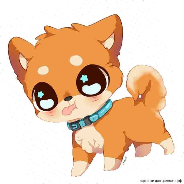 Корейская мультяшная собака