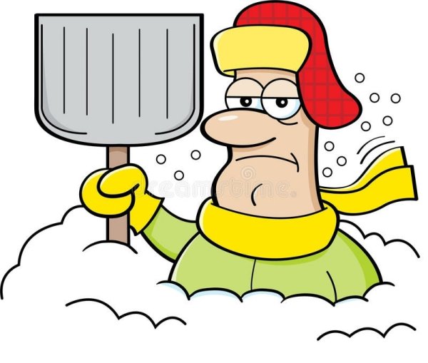 Уборка снега вектор