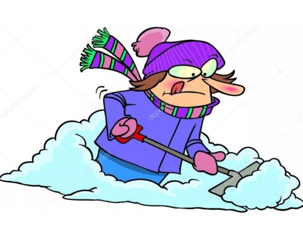 Стикер уборка снега