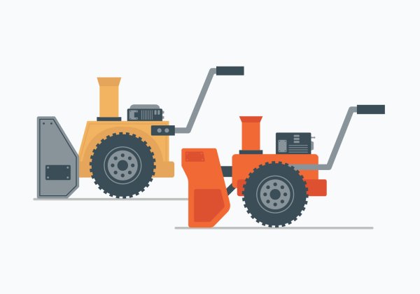 Уборка снега вектор