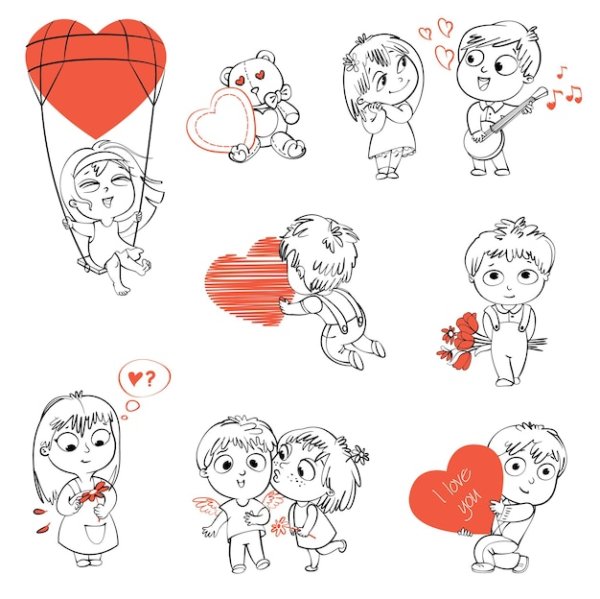 День влюбленных клипарт