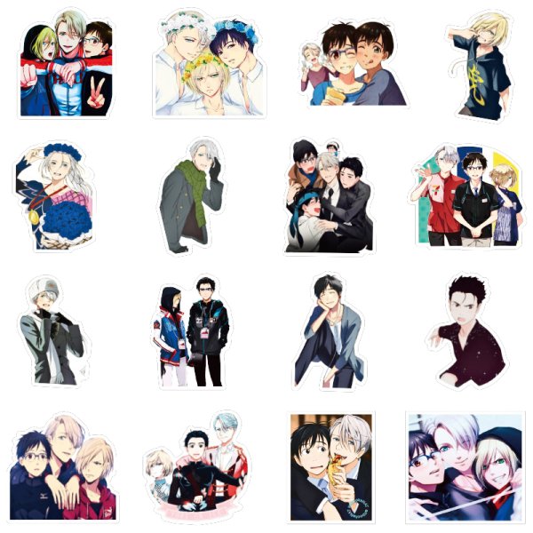 Стикеры Юри на льду