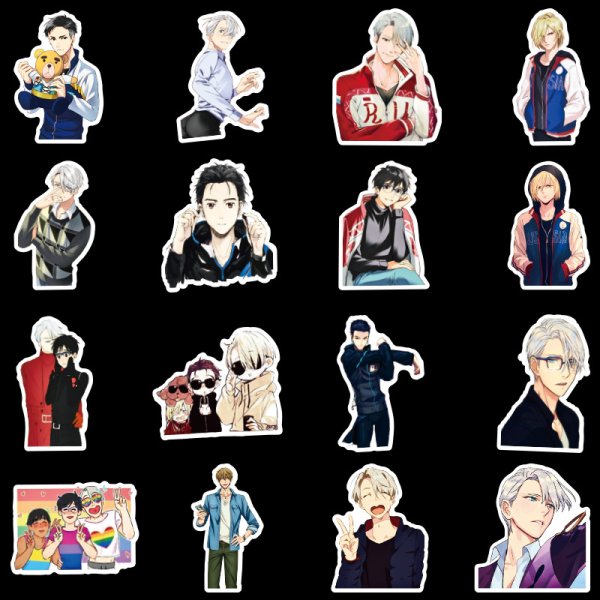 Стикеры Юри на льду