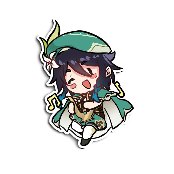 Венти Геншин Чиби Стикеры