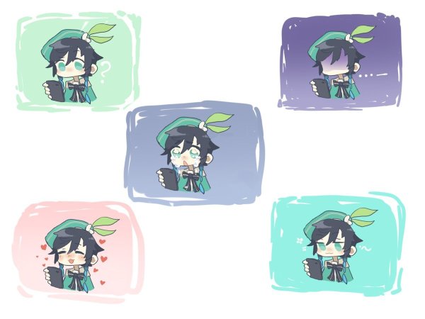 Чиби персонажи Геншин Венти