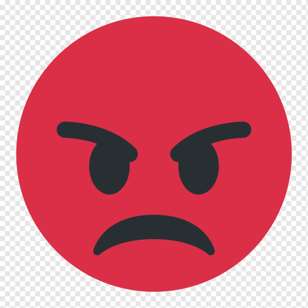 Злой Смайл на Красном фоне