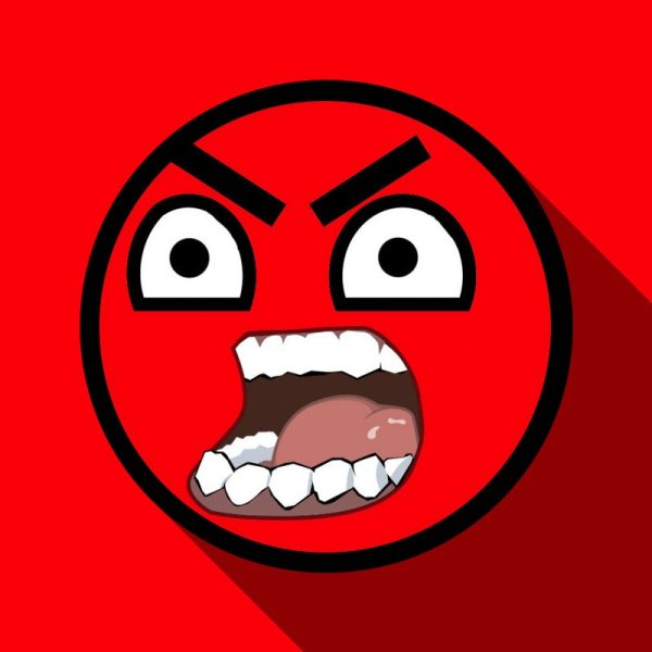 Красный злой Смайл