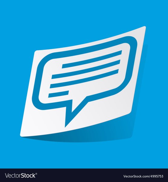 Значок чата белый