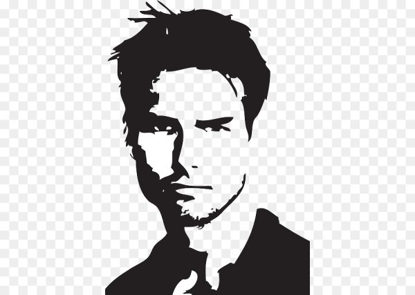 Силуэт Брэда Питта