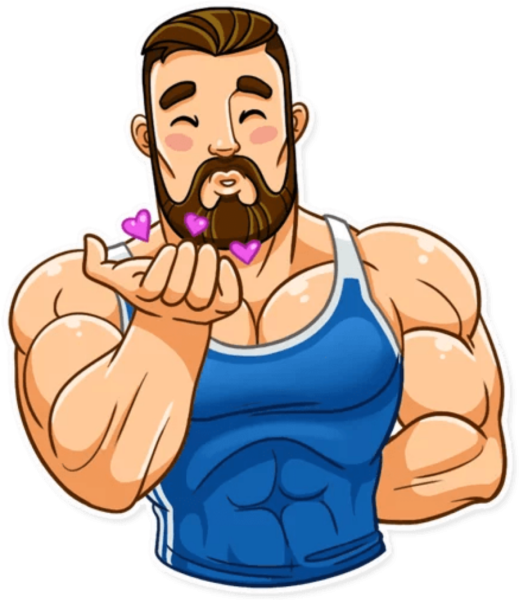 Стикер с качком