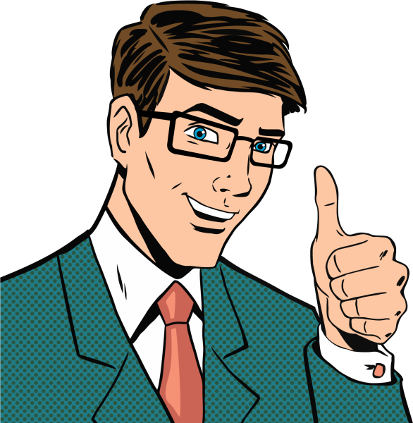 Мультяшный бизнесмен