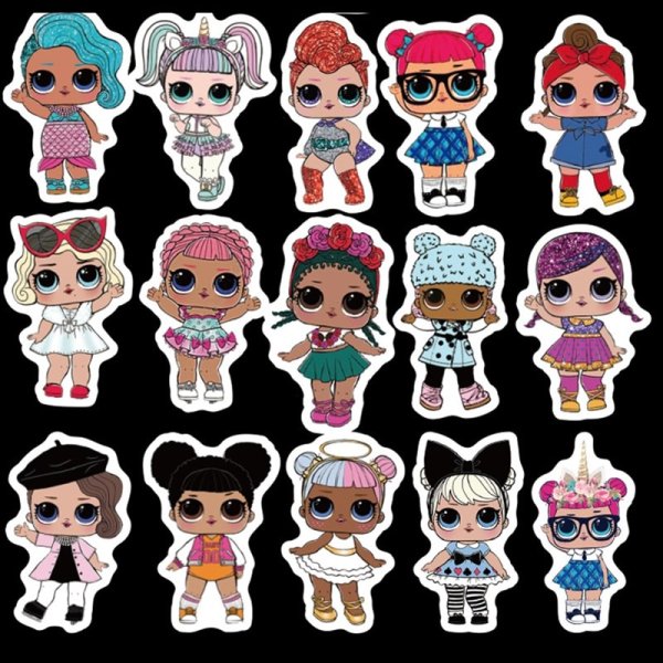 Стикеры куклы