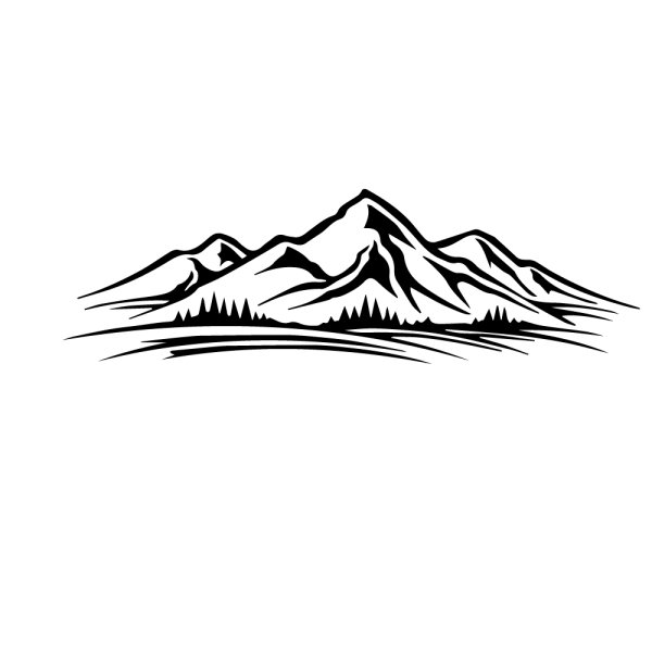 В горах (с наклейками)