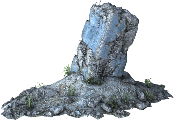 Разрушенные здания для фотошопа