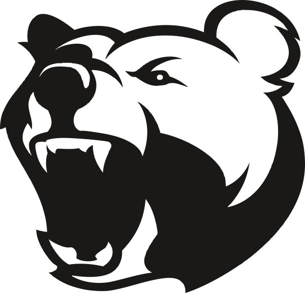 Наклейка медведь на машину