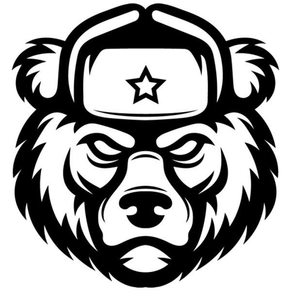 Медведь в шапке ушанке