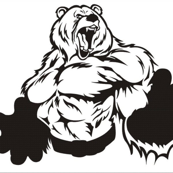 Медведь со штангой