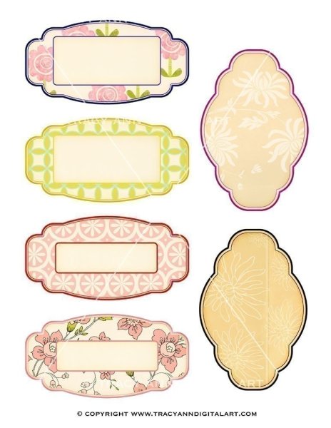 Ярлыки Скрапбукинг для печати