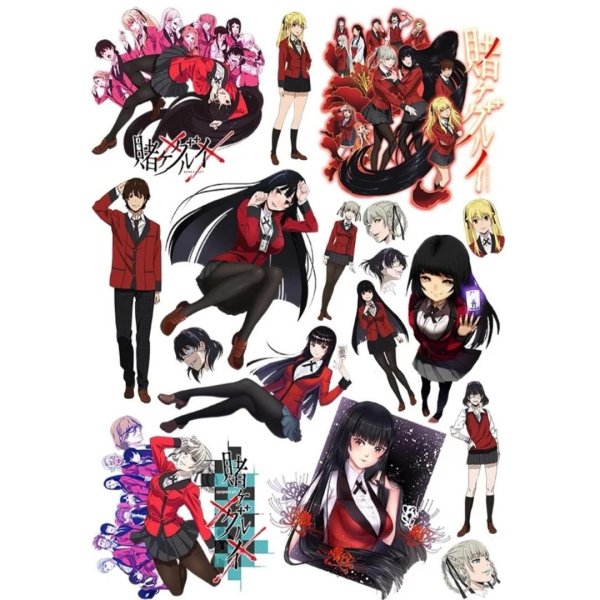 Kakegurui наклейки аниме