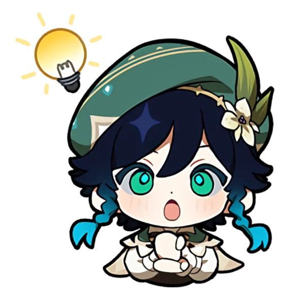 Стикеры Геншин Импакт Чиби Сяо