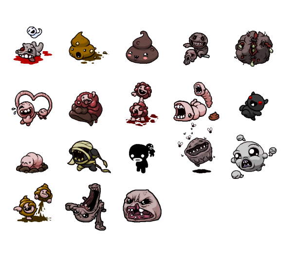 Монстры the Binding of Isaac Afterbirth+