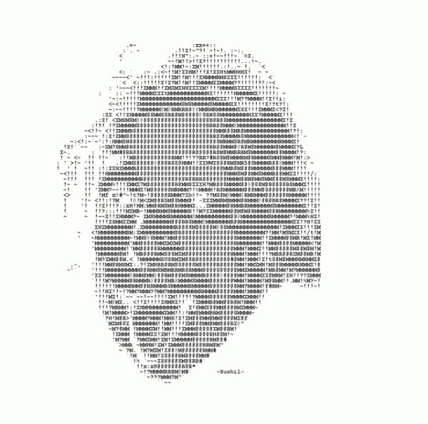 Рисунки символами