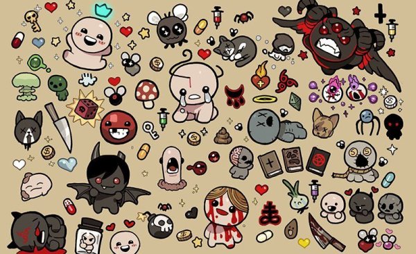 Таблица предметов Айзек Repentance