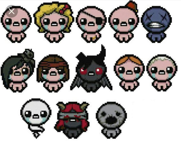 Пиксель арт the Binding of Isaac