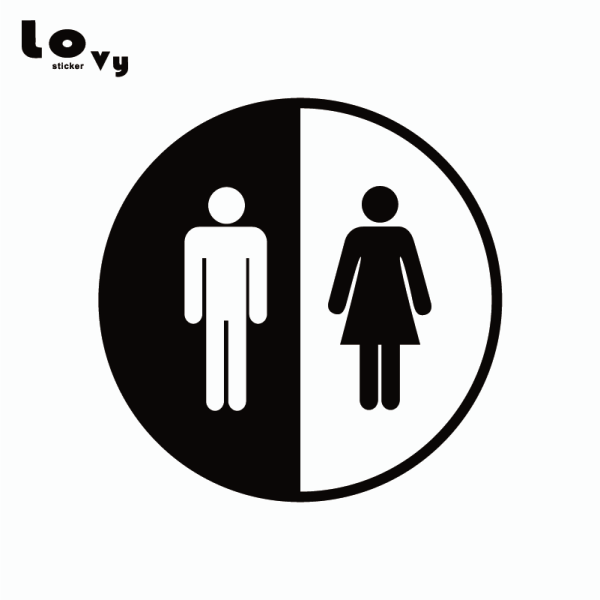 Значок туалета на дверь