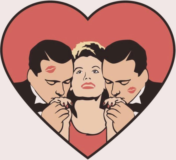 Любовный треугольник рисунок