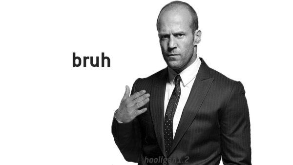 Джейсон Стэтхэм на белом фоне