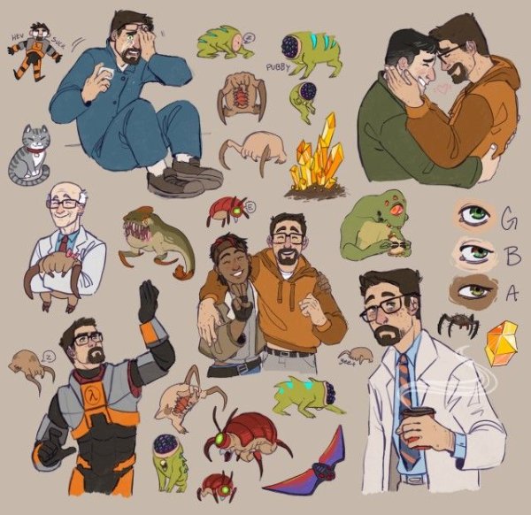 Барни Калхаун арт half Life