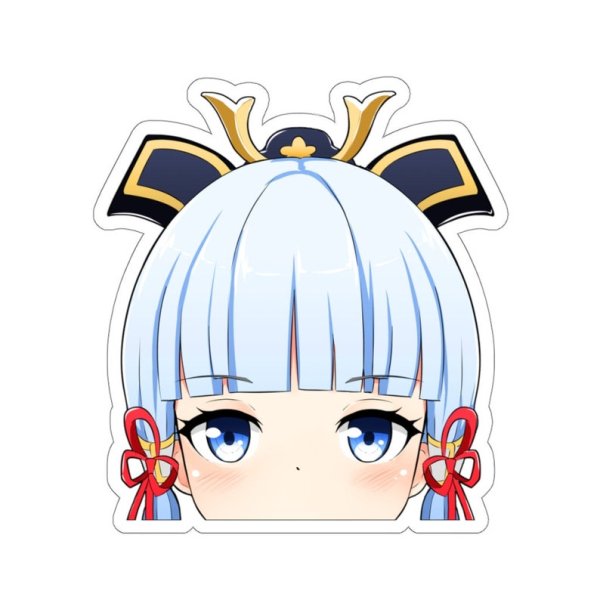 Чиби Аяка Геншин Стикеры